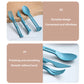 3 in 1 Spoon Fork Knife Set Space-saving Camping Cutlery Set for Daily Use or Travel Picnic Camping