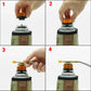 Outdoor Camping Stove Gas Tank Adapter Gas Burner Conversion Head Picnic Stove Propane Refill Adapter Converter Camp Supplies