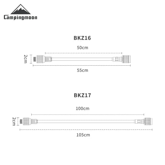 CAMPINGMOON BKZ16 BKZ17 BKZ10 BKZ13M Outdoor Camping Picnic Stove Accessories Gas Extension  Pipe High Altitude Flat Gas Tank
