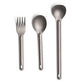 Portable Titanium Cookware Ultralight Titanium Long Handle Spoon Cutlery Fork Spoon Outdoor Picnic Accessories EDC Camping Tool