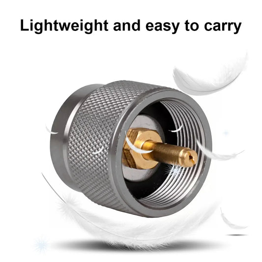 Outdoor Camping Stove Gas Tank Adapter Propane Tank Adapter Long Gas Tank Gas Furnace Conversion Head Converter Camping Gear