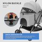 Dog Strollers for Small Dogs - Dog Stroller with Durable Shock-Absorbing PU Wheels Scratch Waterproof Fabric One-Handed Folding