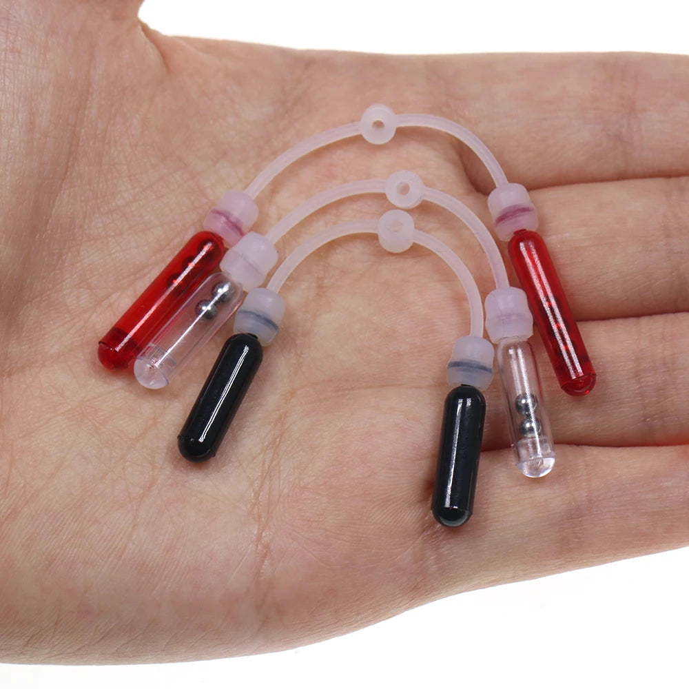 Ellllv Fishing Jig Skirt Rattles Kit Plastic Sound Tube & Connection Strap Spinnerbait Buzzbait Accessories Bass Snapper Fishing