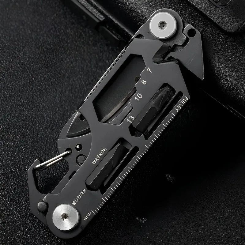 Multifunctional Outdoor Tool Combination Card Folding Molle Scissor Army Knife Mini Bicycle Repair EDC Camping Gear Equipment