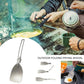 Folding Spatula Food Fold Spoon Frying Shovel Stainless Steel Outdoor Camping Gear Kitchen Cooking Accessories Picnic Equipment