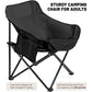 Outdoor Folding Moon Chair Portable Camping Chair Picnic Gear Fishing Small Leisure Beach Chair Ultra-lightweight Camping Gear