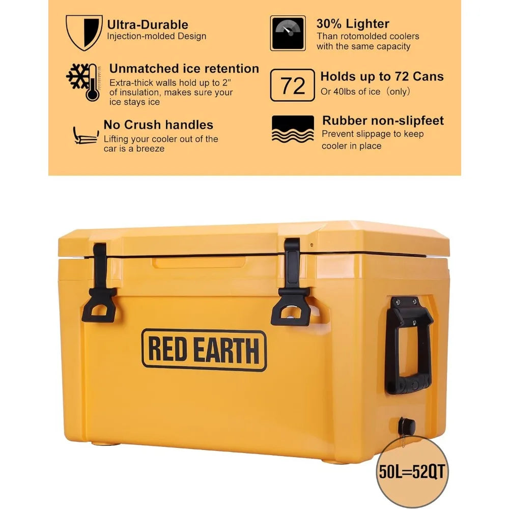 Car Portable Cooler Ultra-Light Hard Cooler Insulated Ice Chest Box, Great for The Beach, Boat Fishing Barbecue, Portable Cooler