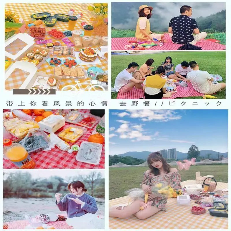 Thickened color film outdoor camping mat, picnic, lawn and beach mat, dormitory moisture-proof mattresses