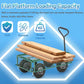 Garden Carts Yard Dump Wagon Cart Lawn Utility Cart Outdoor Steel Heavy Duty Beach Lawn Yard Landscape Garden transport handcart