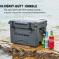 EchoSmile 25/30/35/40/75 Quart Rotomolded Cooler, 5 Days Protale Ice Cooler, Ice Chest Suit for BBQ, Camping, Pincnic