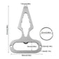 Camping Wrench Easy Grip Wrench Compact Outdoor Defense Tool Portable Wrench Bottle Opener Keychain for Camping Picnic