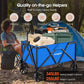 190L Collapsible Folding Wagon Cart 345LBS Large Capacity Camping  All Terrain Foldable Heavy Duty Utility Wagon Cart