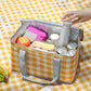 Outdoor Portable Thickened Insulated Handbag Student Spring Outing Travel Camping Large Capacity Checkered Picnic Bag