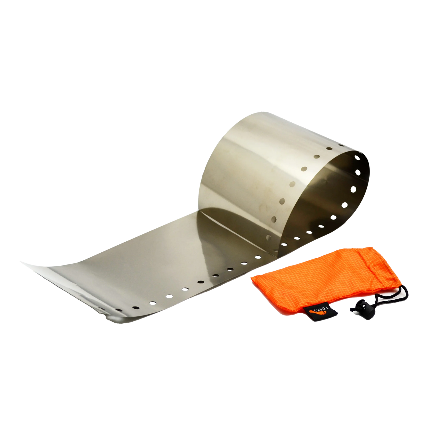 TOAKS Titanium Wind Screen, WSC-01 Ultralight Stove Wind Shield Windproof Light Weight for Camping Picnic  Accessories