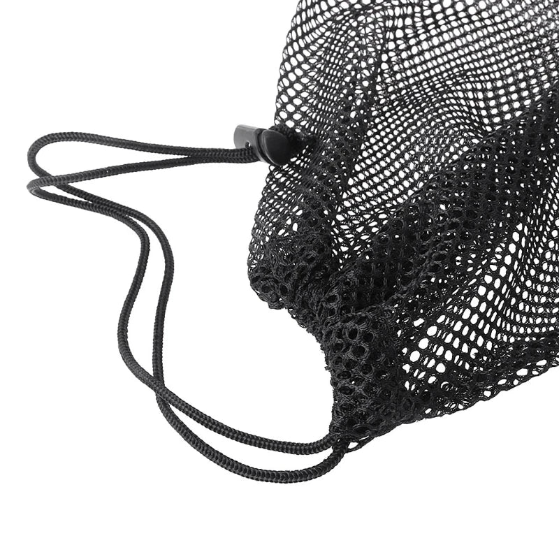 1Pc Quick Dry Nylon Mesh Drawstring Storage Pouch Bag Stuff Sack Outdoor Travel Bag for Beach Swimming Scuba Diving Gear Storage