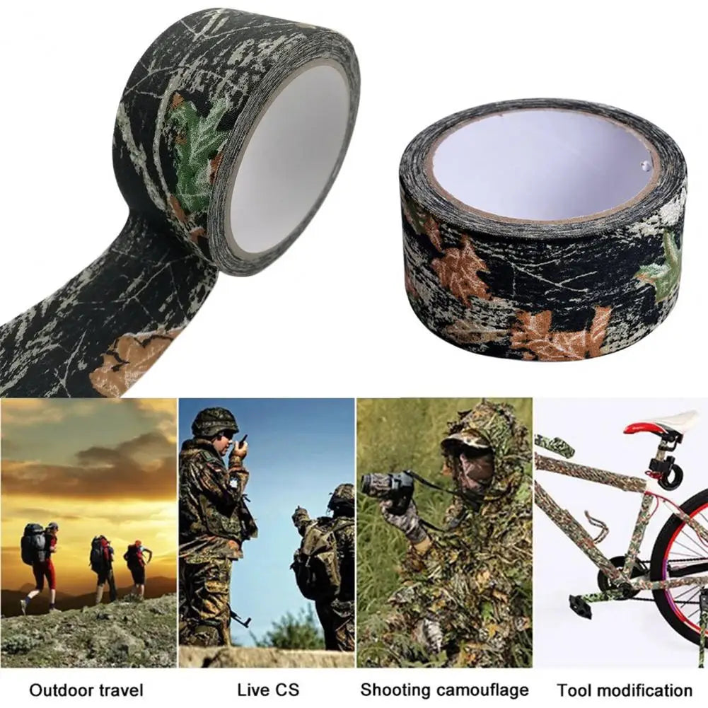 Waterproof Tape Durable Water-resistant Camouflage Tape for Outdoor Hunting Camping Gear Strong Adhesive Silencing for Stealthy