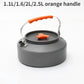 0.8L/1.1L/1.2L/1.6L/2L/2.5L Aluminum alloy Portable Outdoor Camping Coffee and Tea Kettle for Hiking Fishing Picnic and Cooking