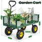 Homdox MAX 660LB Garden Cart, Heavy Duty Garden Wagon, Mesh Foldable  Cart, Pullable Wagon with 180° Rotating