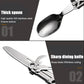 Stainless Steel Folding Tableware Detachable Portable Metal Eating Flatware for Camping Backpack Picnic