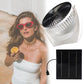 Solar Panel Fan Solar Powered Camping Fan with USB Outdoor Fan Solar Charger Desk Fan for Picnic Barbecue Fishing Travel