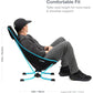 Beach Chair Lightweight, Lower-Profile, Compact, Collapsible Camping Chair, Black, with Pockets，28"D x 23"W x 31"H