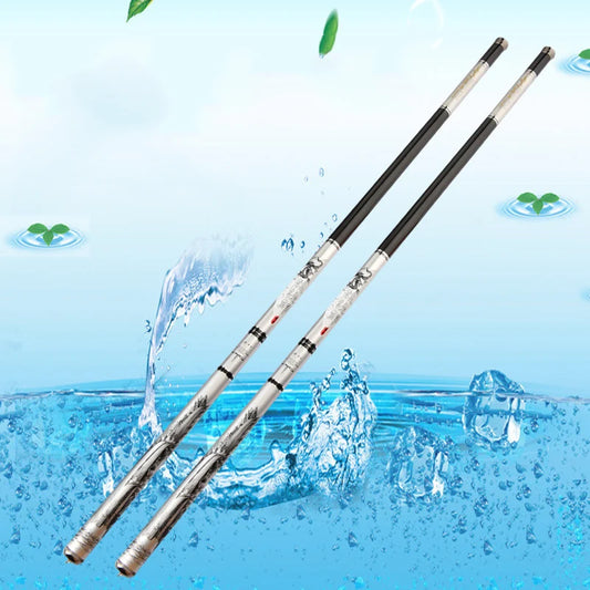 2.7-7.2M Stream Fishing Rod Light Fine Fishing Rod Carbon Light Fishing Rod Leisure Wild Short Jointed Hand Pole