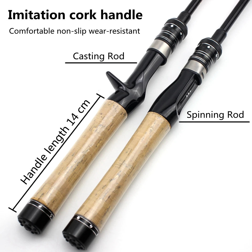 1.8M 1.98M Carbon MINI Ultra Light ul Power Telescopic Fishing Rod Casting Spinning Pocket Rod Test 1-5g Stream Small Fish Pole