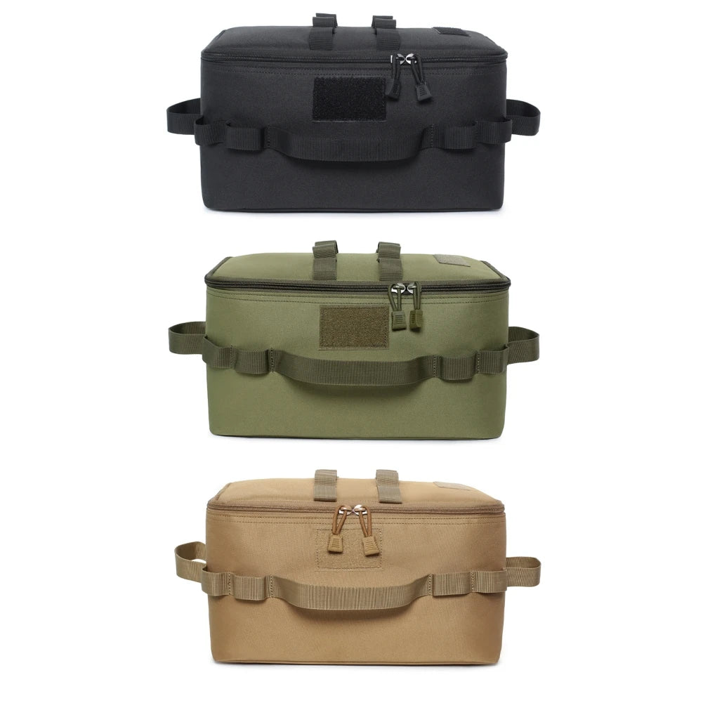 Outdoor Camping Travel Hunting Tools Storage Bag Folding Firewood Package Handbag Molle Picnic Bag Tableware Portable Organizers