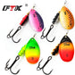 FTK 1pcs Fishing Lures Spinner Lure 7-20g Hard Lure Metal Jig Spoon Lure with Treble Fishing Tackle Bait Fishing items