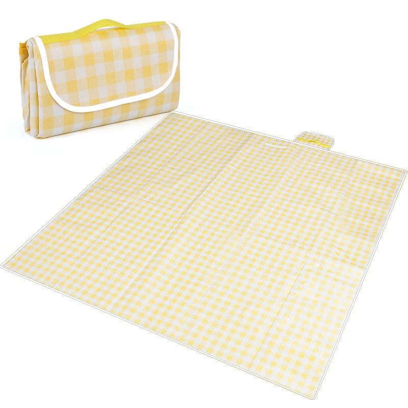Outdoor Picnic Mat Moisture-proof Mat Thick Oxford Cloth Waterproof Beach Mat Portable Beach Blanket Folding Camping Mat
