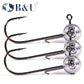 B&U NED head jigs hook 2g-14g All size Round Ball Jig Head Hook Weedless Long Shank Secondary hooks For Soft Worm Fishing