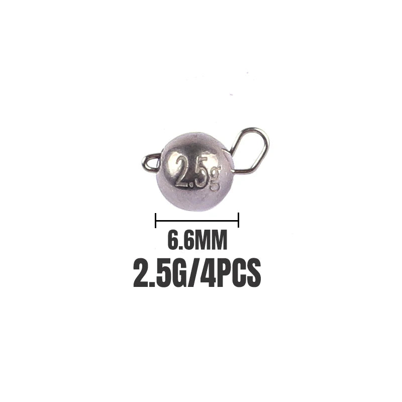 Supercontinent Tungsten Cheburashka 0.75g 1g 1.5g 2g 3g 8g Plain Bass Fishing Soft Worm Bait Accessories