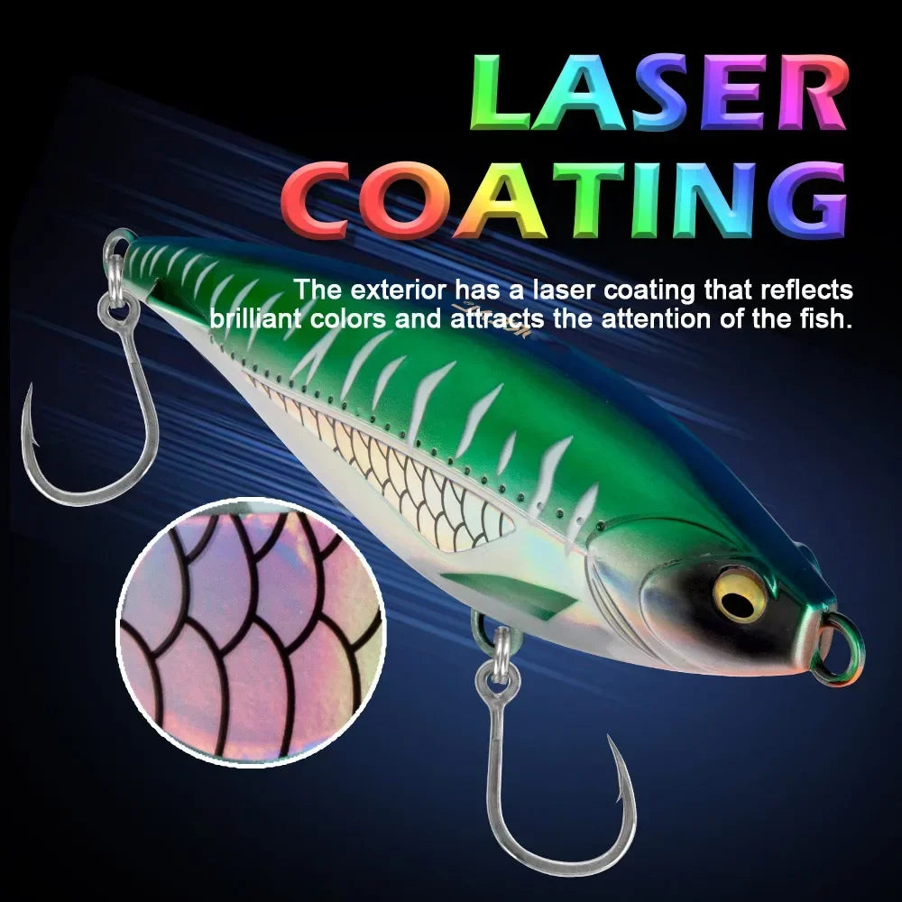 GREENSPIDER Stickbait Fishing Lures 15cm 80g 19cm 170g  Wobbler Sinking Pencil Artificial Hard Bait for Sea Tuna Fishing Lure