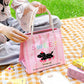 Cute Cartoon Insulated Picnic Lunch Bag Cooler Bag Bag Handbag Student Office Storage Camping Bento Outdoor Thermal W0M7