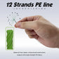JOF Top Quality X12 Super Strong 12 Strands Braided Fishing Line 300M 500M 1000M Multifilament PE Line Saltwater Fishing Tackle