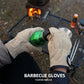 Leather Picnic BBQ Gloves Heat Resistant Barbecue Grill Cooking Protective Gloves Anti-scald Heat-Insulated Outdoor Camping Tool