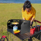 Camping Burner Windshield Folding Camping Stove Windscreen Outdoor Windproof Shield For Picnic Stove Cassette Stove Wind Screen