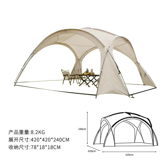 6-10P Outdoor Folding Tent Instant Pop Up Tent Portable Automatic Waterproof Camping Tent With Canopy For Hiking Picnic Family