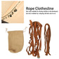 Camping Storage Lanyard 26 Hanging Hole Multifunctional Outdoor Clothesline For Backpacking Picnic Traveling Fishing