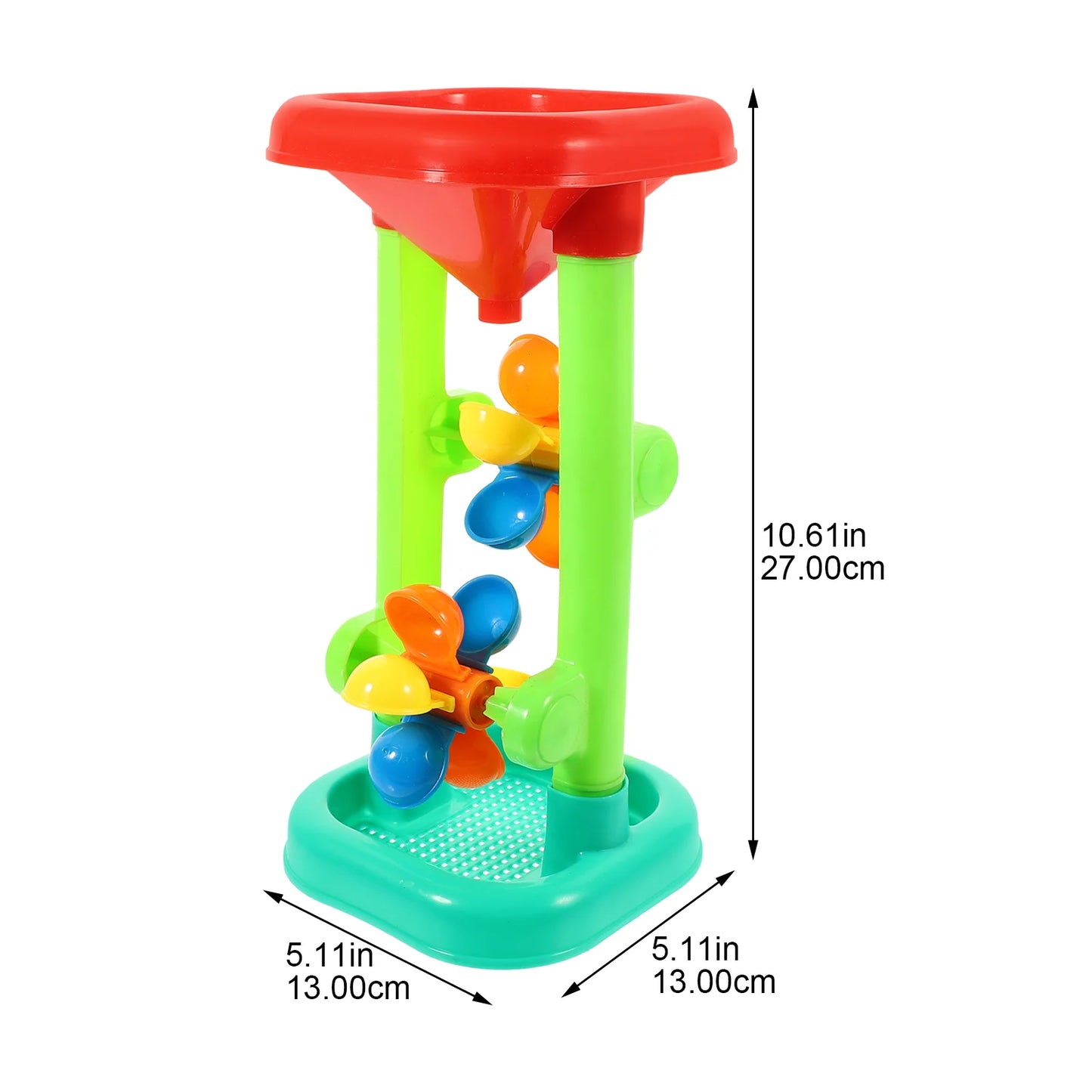 Hourglass Outdoor Play Toys Kids Beach Windmill Table Water Sand Wheel Waterwheel Plastic Toddler