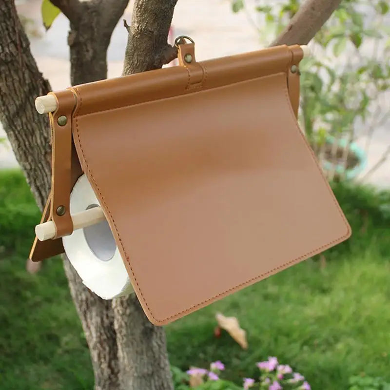 Outdoor Tissue Box Holder Canvas Paper Towel Wipes Dispenser Hanging Bag Portable Tissue Bag For Camping Hiking Picnic Backpack