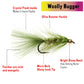 Wifreo 12pcs Brass Bead Head Woolly Bugger Streamers Fly  Fishing Flies For Steelhead Pike Bass Rainbow Trout Fishing Lures Bait