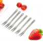 3PCS Titanium Toothpick Fruit Fork Self EDC Gadget for man woman Outdoor Camping Hunting Travel Tableware Picnic Gear Ta8151