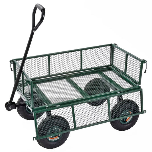 Sandusky Lee CW3418 Muscle Carts Steel Utility Garden Wagon, 400 lb. Load Capacity, 21-3/4" Height x 34" Length x 18" Width