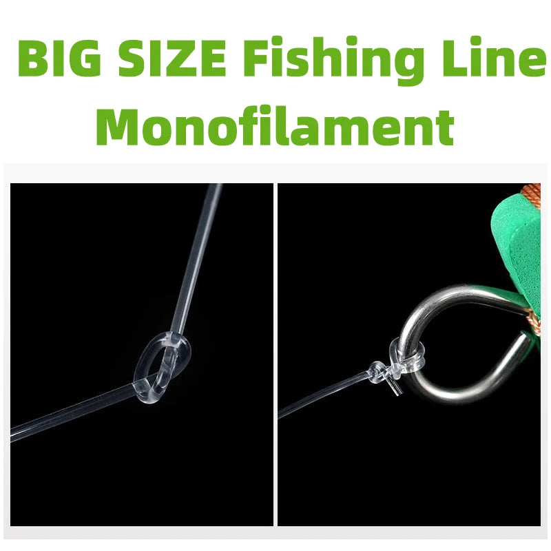 0.6/0.7/0.8/0.9/1.0mm Big Size Fishing Line 100m Monofilament Sea Fishing Nylon Fishing Line Super Strong Thick Fishline