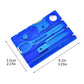 10 In 1 Pocket Credit Card Portable Multi Tools Outdoor Survival Camping Equipment 1 Box Portable Hiking Card Tools Gear