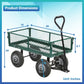 Garden Carts Yard Dump Wagon Cart Lawn Utility Cart Outdoor Steel Heavy Duty Beach Lawn Yard Landscape Garden transport handcart