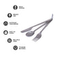 Widesea Titanium Spoon Fork Knife Set 50G Camping Tableware Ultralight  Travel Tourist Outdoor Cookware Gear Equipment