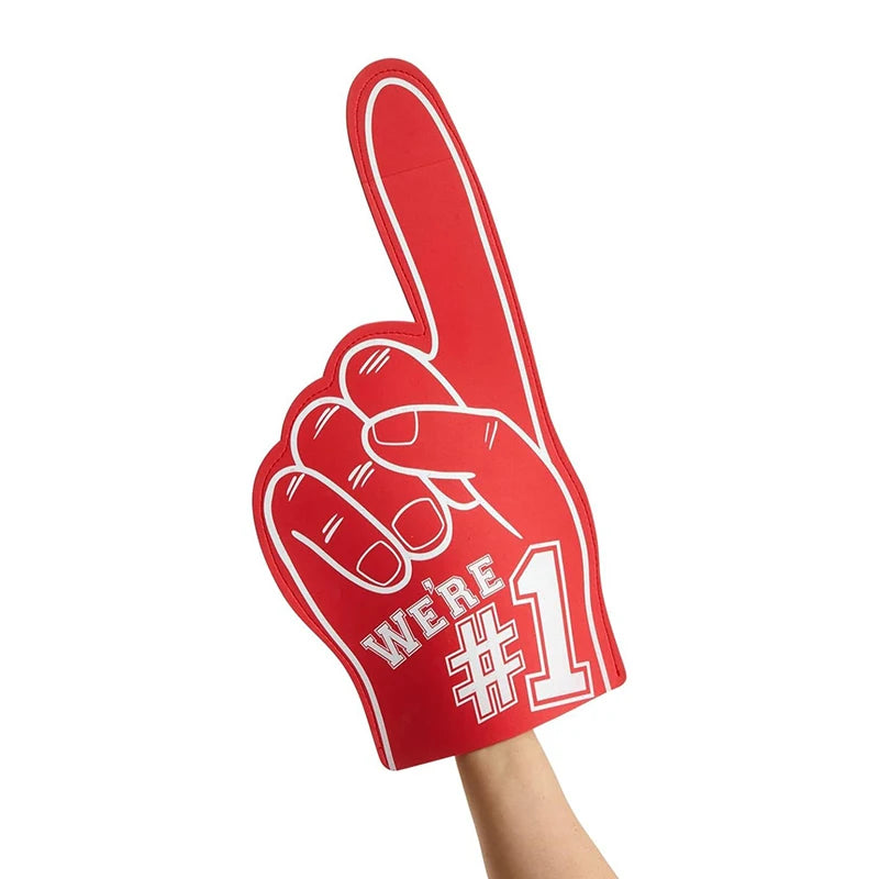 Universal Large Foams Fingers Cheerleading Props Hand Sports Event Cheering Palm Party Props Number 1 Foam Fan Finger