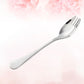 Dessert Spoon Picnic Sporks Metal Portable Cutlery Instant Noodle Salad Stainless Steel